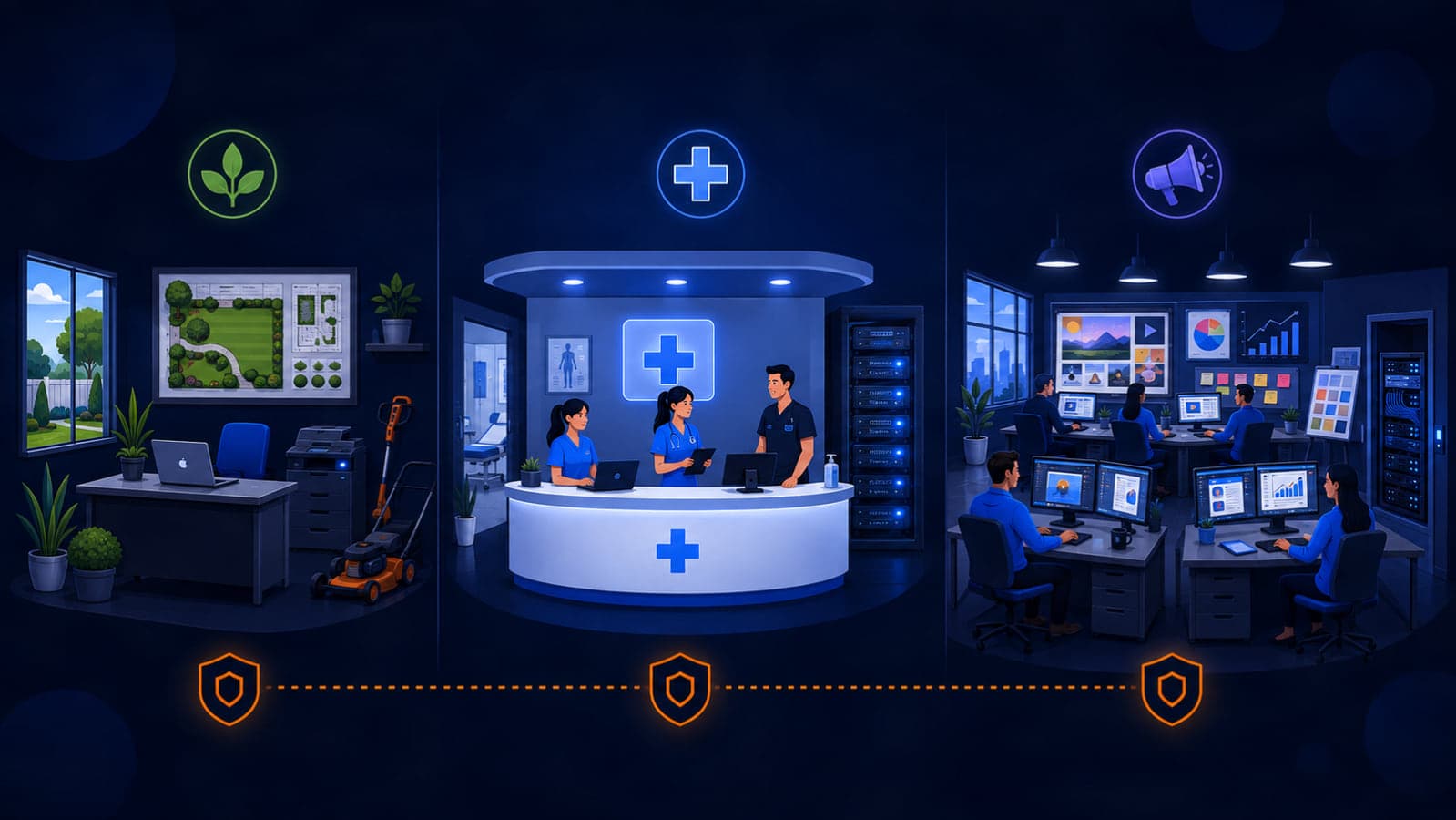 Managed IT support that grows with your business, from a small office to a multi-location firm