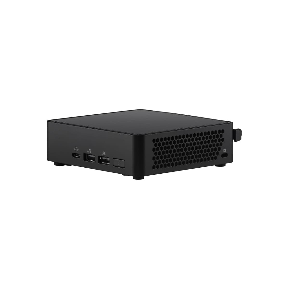 14th gen business mini desktop, angled view