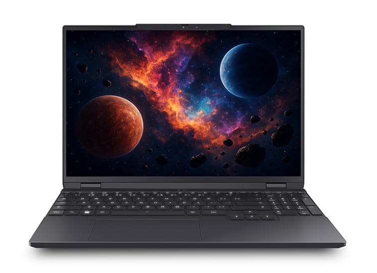 Iridium 15 laptop, front view