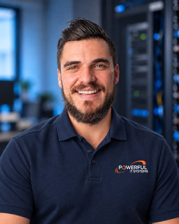 Portrait of Brian Madison, Technical Support Specialist at Powerful IT Systems