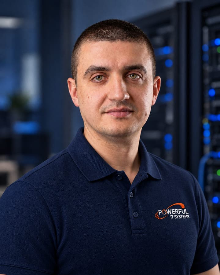 Portrait of Nazar Loshniv, Chief Technical Officer at Powerful IT Systems